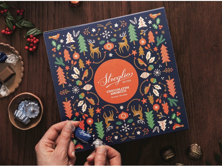 Scatola regalo Natale assortita 190 g - Streglio