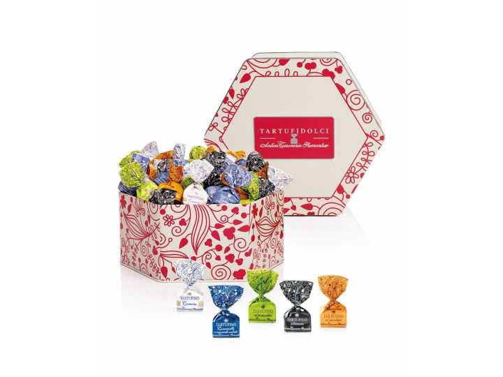 Latta Floral tartufini 400 g - Antica Torroneria
