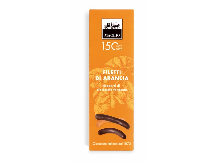 Filetti arancia ricoperta 75 g - Maglio