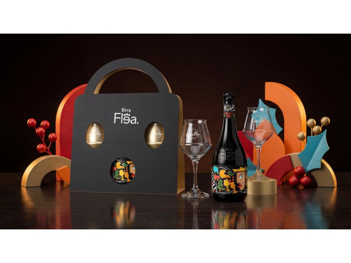 Birra di Natale 75 cl con 2 calici Noel Amber Ale - Flea