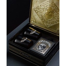 Amuerte Black 70 cl metal box con 2 bicchieri - Amuerte