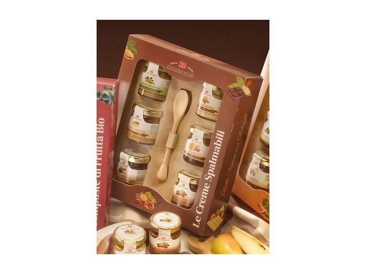 Cofanetto 6 creme e paletta 228 g - Brezzo