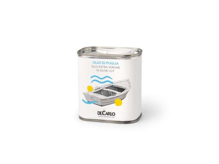 Tris lattina design olio extravergine di oliva IGP 300 ml - De Carlo